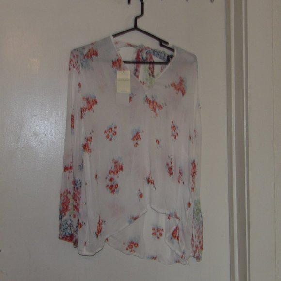 Lucky Brand Tops - Nwt Lucky Brand Viscose Floral Tie Back Top Sz XL